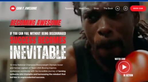Cam F. Awesome speaker website by SpeakerSight
