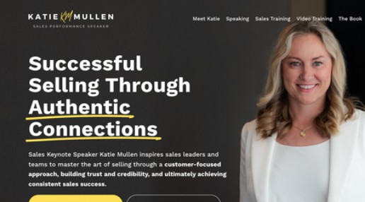 Katie Mullen speaker website by SpeakerSight