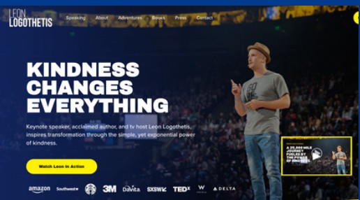 Leon Logothetis speaker website by SpeakerSight