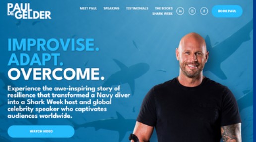 Paul de Gelder speaker website by SpeakerSight